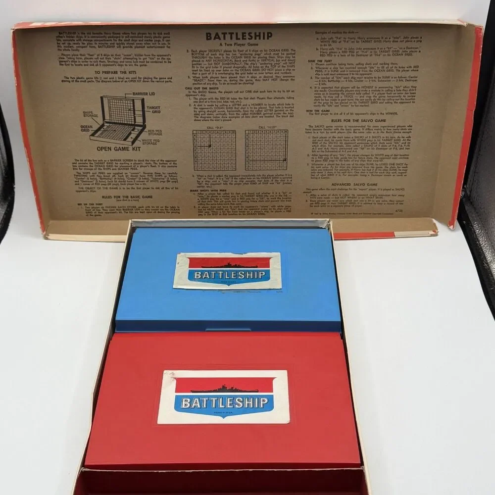 Milton Bradley Vintage 1967 Battleship Board Game MPN 4730 2 Players 17+